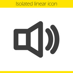 Volume on linear icon
