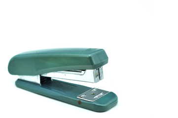 Big stapler isolated on white background.