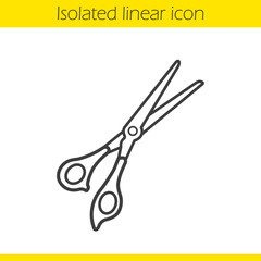 Scissors linear icon