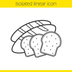 Bread linear icon