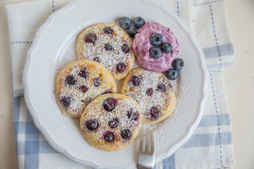 Blaubeer Pfannkuchen