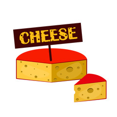 Cheese icon on white background