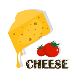 Cheese icons on white background