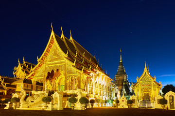 Fototapeta premium Wat Ban den Temple or Wat Den Salee Sri Muangkaen in Chiang Mai, Thailand