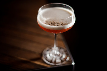 close up blurred cocktail