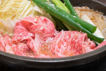 和牛すき焼き鍋