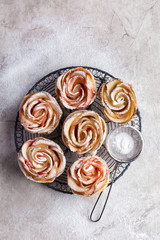 delicious apple rose cakes