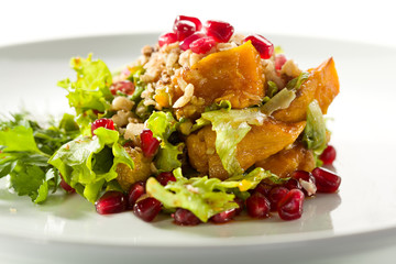 Fresh Salad with Pumpkin