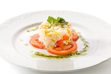 Cooked Rice with Tomato