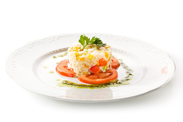 Cooked Rice with Tomato