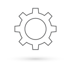 Cog vector icon