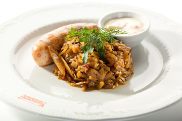 Sausage with Cabbage