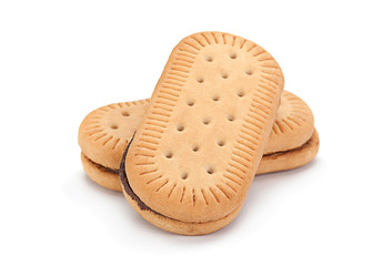 Wheat cookies with chocolate