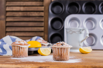 Muffins with raisins