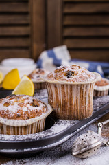 Muffins with raisins