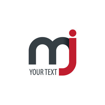 Initial Letter MJ Rounded Lowercase Logo