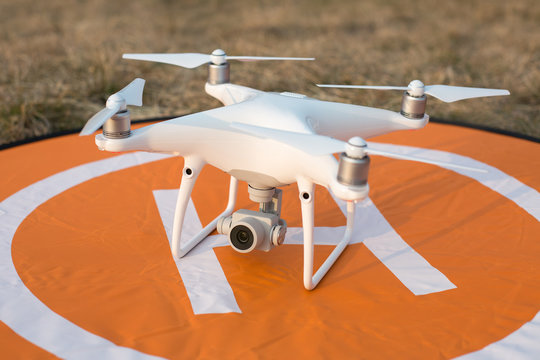 Drone On Landing Pad