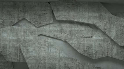 Abstract concrete background, 3 d render