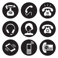 Phone icons set