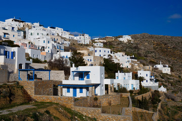 View of Tholaria village on Amorgos island.