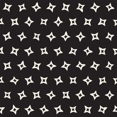Fototapeta premium Stylish Doodle Scattered Shapes. Vector Seamless Black And White Freehand Pattern