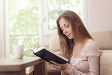 Reading a book