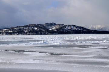Winter in Lake Kussharo Hokkaido