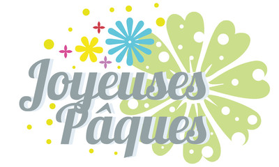 Joyeuses pâques signalétique