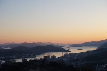 尾道　夕焼け