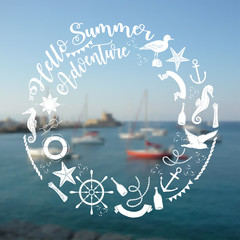 Nautical  sea composition 