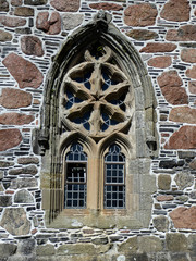 Old church window with arch
