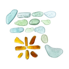 sea glass pieces