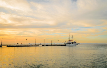Obraz premium Boat in Pefkochori