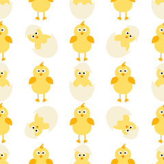 pattern with little chickens