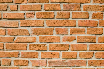 Abstract Red Old Brick Wall. Can use for Wallpaper Texture and Background.