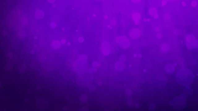 Abstract purple background with floating particles. Seamlessly loopable animation.