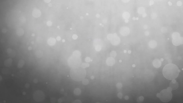 Abstract silver gray background with floating particles. Seamlessly loopable animation.
