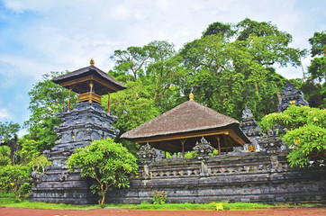 Bali, Indonesia - January, 2013: Hindu temple
