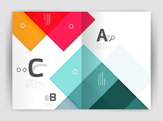 Colorful modern stripes business flyer