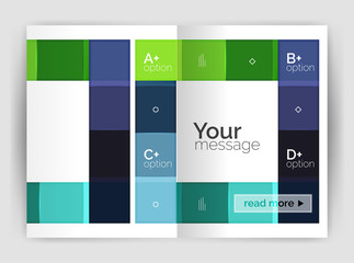 Business a4 business brochure geometrical template