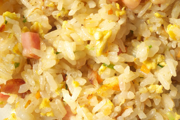 Yakimeshi - Japanese pan fried rice with bacon, egg, and vegetable