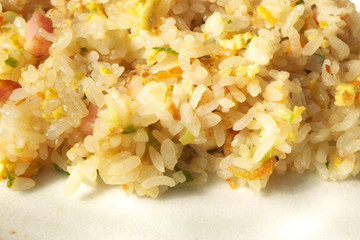 Yakimeshi - Japanese pan fried rice with bacon, egg, and vegetable