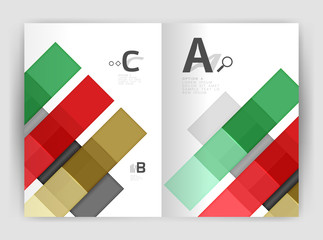 Obraz premium Business a4 business brochure geometrical template