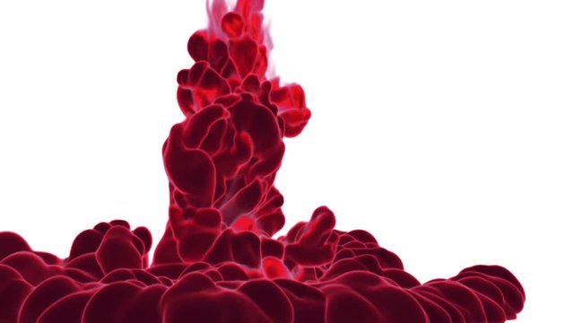 Inky drops, red Ink bolts, paint. Volume effects ink in water or massive fume in air. Vfx for compositing with alpha mask. Use it for background, transition or overlays VFX. ink or smoke Ver 17