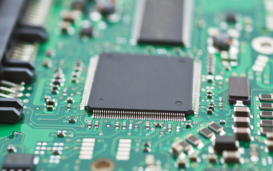 Close-Up topside of PCB