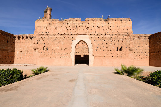 Examples of Moroccan architecture, El Badi Palace in Marrakech