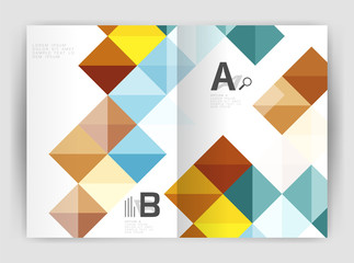 Square annual report brochure a4 print template