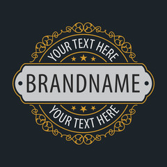 premium monogram Flourishes calligraphic logo template,elegant linear emblem ,business sign,boutique logo , luxury insignia,vector illustration