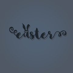 Easter vector sign.