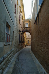 Fototapeta na wymiar A view of old Mdina street
